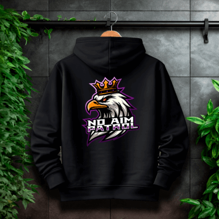 NoAim Patrol Hoodie Front/Backprint Logo