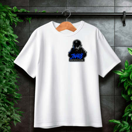 JN48 Brust Logo Weiß T-Shirt
