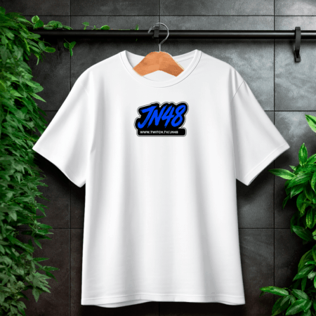 JN48 Center Weiß Logo T-Shirt