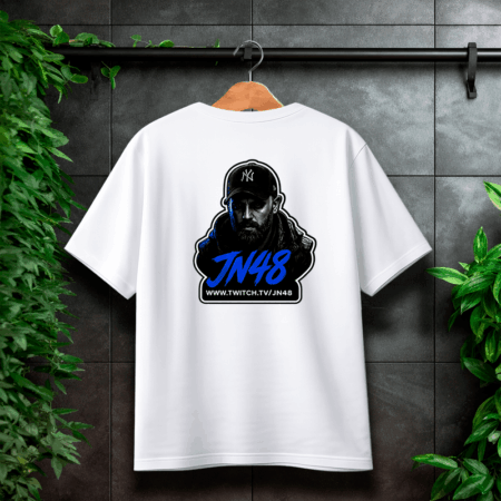 JN48 Logo Backside Weiß T-Shirt