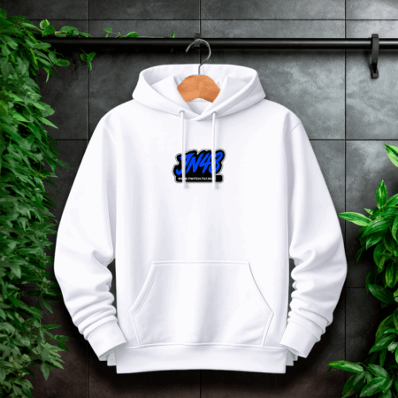 JN48Hoodie Weiß Front/Backprint