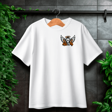 SkyFly T-Shirt Brust Logo Weiß