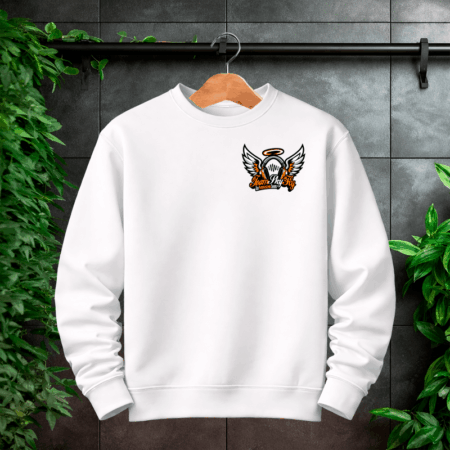 SkyFly Sweatshirt Brust Logo Weiß