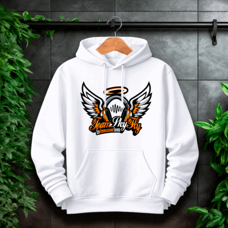 SkyFly Hoodie Front Weiß
