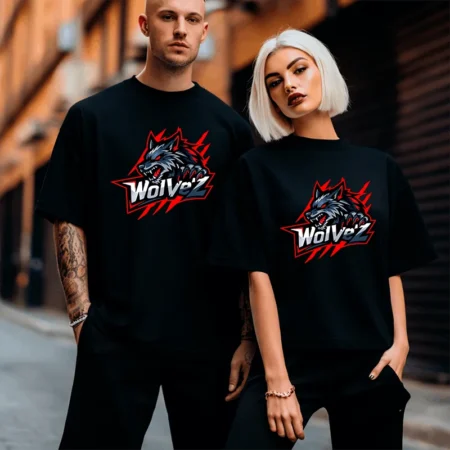 Wolvez T Shirt Schwarz – Streamer Merch & Streetwear