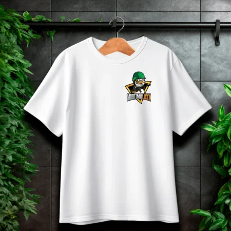 Mortimalaxx T-Shirt Front/Backprint Weiß