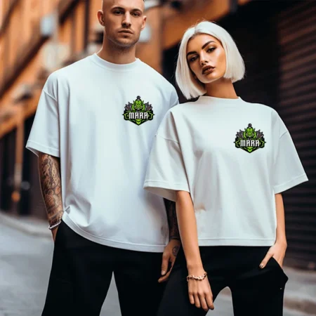 Mara T-Shirt Brust Weiß – Streamer Merch & Streetwear
