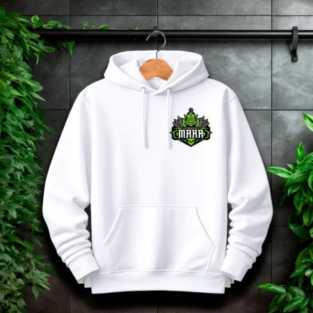 Mara Hoodie Brust Weiß