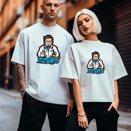 DrEddiie T-Shirt Weiß – Streamer Merch & Streetwear