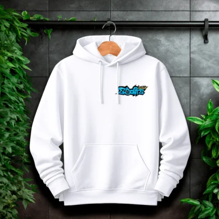 DrEddiie Hoodie Front/Backprint Weiß