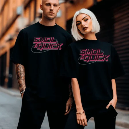 SmolnQuick T-Shirt Schriftzug – Streamer Merch & Streetwear