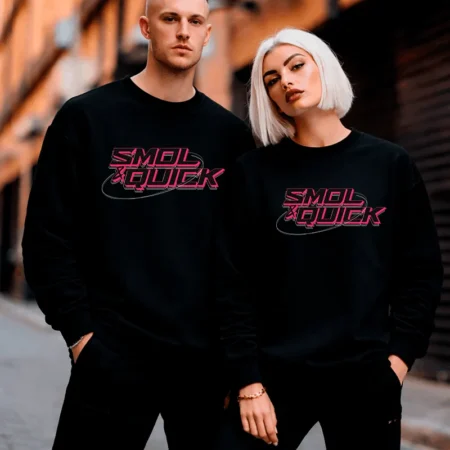 SmolnQuick Sweatshirt Schriftzug – Streamer Merch & Streetwear