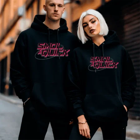 SmolnQuick Hoodie Schriftzug – Streamer Merch & Streetwear