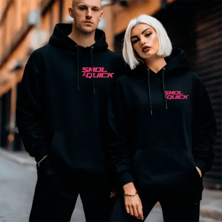 SmolnQuick Hoodie Brust – Streamer Merch & Streetwear