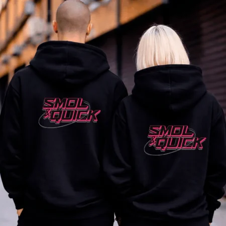 SmolnQuick Hoodie Backprint – Streamer Merch & Streetwear