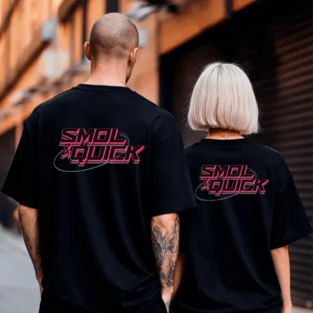 SmolnQuick T-Shirt Backprint – Streamer Merch & Streetwear
