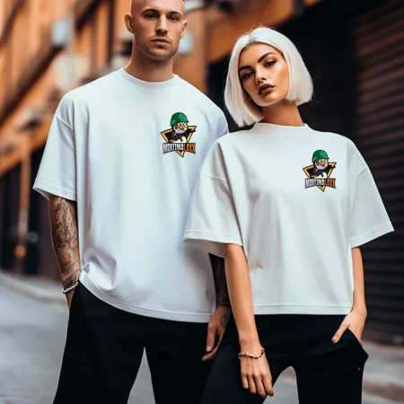 Mortimalaxx T-Shirt Front/Backprint Weiß – Streamer Merch & Streetwear