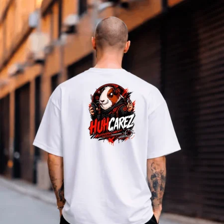 HuhCarez T-Shirt Back – Streamer Merch & Streetwear