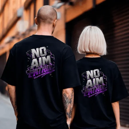 NoAim Patrol T-Shirt Front/Backprint – Streamer Merch & Streetwear