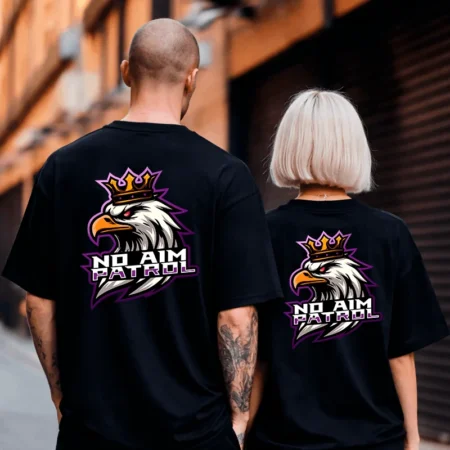 NoAim Patrol T-Shirt Logo Front/Backprint – Streamer Merch & Streetwear