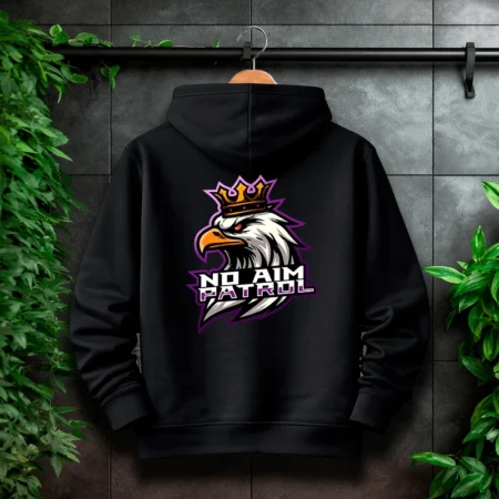 NoAim Patrol Hoodie Front/Backprint Logo