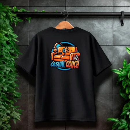 Casual Couch T-Shirt Logo Front/Backprint – Streamer Merch & Streetwear