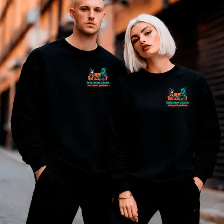 Casual Couch Sweatshirt Front/Backprint Logo – Streamer Merch & Streetwear
