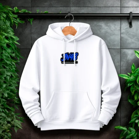JN48Hoodie Weiß Front/Backprint