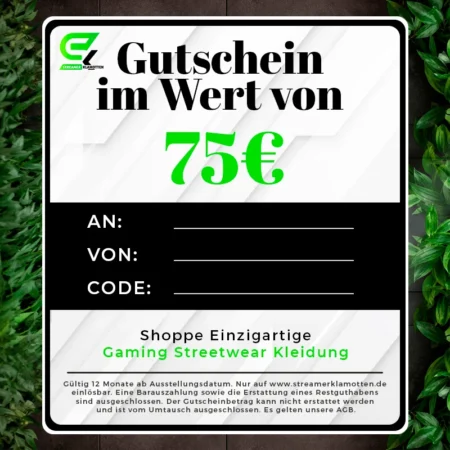 75 € Gutschein