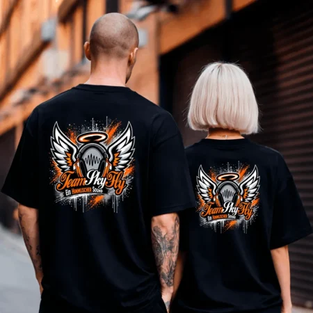 SkyFly T-Shirt Logo Front/Backprint – Streamer Merch & Streetwear