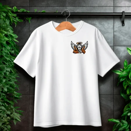 SkyFly T-Shirt Brust Logo Weiß