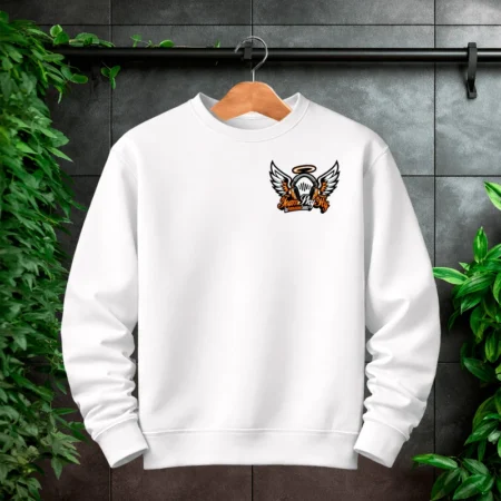 SkyFly Sweatshirt Brust Logo Weiß