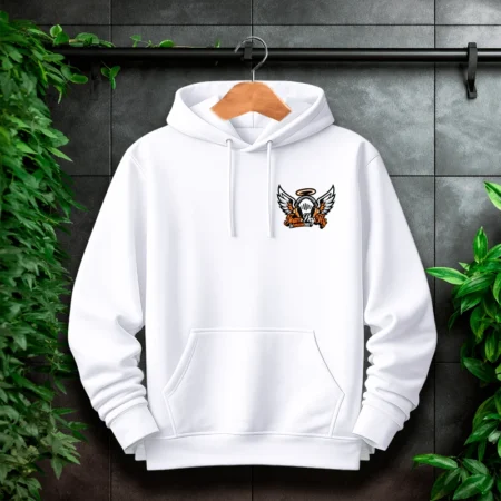SkyFly Hoodie Brust Logo Weiß
